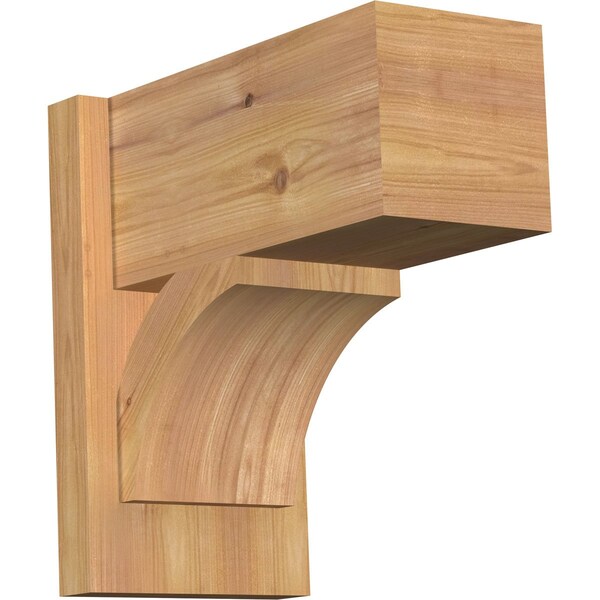 Ekena Millwork Thorton Block Smooth Outlooker, Western Red Cedar, 7 1/2"W x 14"D x 14"H OUT08X14X14THR05SWR - main
